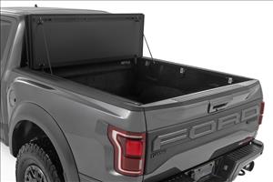 Hard Tri-Fold Flip Up Bed Cover 5 Foot 7 Inch Bed Ford F-150 (21-26)/F-150 Lightning (22-26) Rough Country