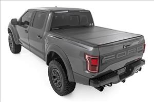 Hard Tri-Fold Flip Up Bed Cover 6 Foot 7 Inch Bed Ford F-150 2WD/4WD (2021-2026) Rough Country