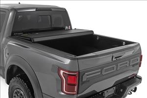 Hard Tri-Fold Flip Up Bed Cover 6 Foot 7 Inch Bed Ford F-150 2WD/4WD (2021-2026) Rough Country