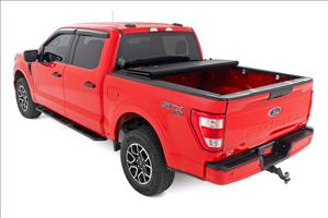 Hard Tri-Fold Flip Up Bed Cover 6 Foot 7 Inch Bed Ford F-150 2WD/4WD (2015-2020) Rough Country