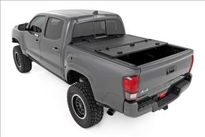 Hard Tri-Fold Flip Up Bed Cover 5 Foot Bed Toyota Tacoma 2WD/4WD (2005-2015) Rough Country