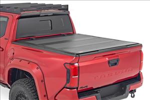 Hard Tri-Fold Flip Up Bed Cover 5 Foot Bed Toyota Tacoma 2WD/4WD (2024-2026) Rough Country