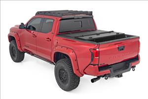 Hard Tri-Fold Flip Up Bed Cover 5 Foot Bed Toyota Tacoma 2WD/4WD (2024-2026) Rough Country