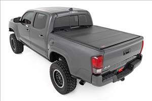 Hard Tri-Fold Flip Up Bed Cover 6 Foot Bed Toyota Tacoma 2WD/4WD (2016-2023) Rough Country