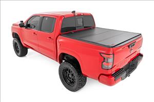 Hard Tri-Fold Flip Up Bed Cover 5 Foot Bed Nissan Frontier 2WD/4WD (22-26) Rough Country