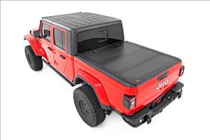 Hard Tri-Fold Flip Up Bed Cover 5 Foot Bed Jeep Gladiator JT 4WD (2020-2025) Rough Country