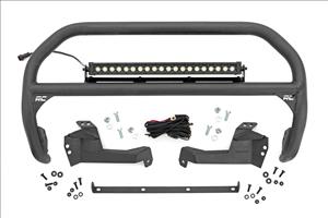 Nudge Bar 20 Inch Black Series w/ White DRL Single Row LED 2021 Ford Bronco Sport Rough Country