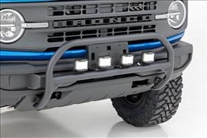 Nudge Bar 20 Inch Black Series Single Row LED 21-22 Ford Bronco 4WD Rough Country