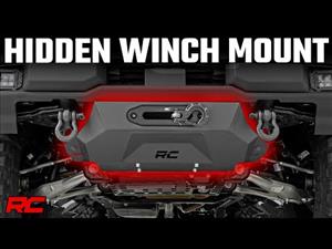 Hidden Winch Mount with 9500S Winch 21-22 Ford Bronco 4WD Rough Country