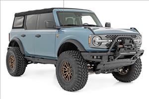 LED Light Kit Fog Mount Triple 2 Inch Black Pair Spot Ford Bronco (21-25) Rough Country