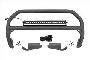 Nudge Bar 20 Inch Black DRL Single Row LED OE Modular Steel Ford Bronco (21-25) Rough Country