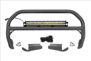 Nudge Bar 20 Inch Chrome Single Row LED OE Modular Steel Ford Bronco (21-25) Rough Country