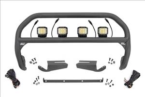 Nudge Bar 3 Inch Wide Angle Led (x4) Oe Modular Steel Ford Bronco (21-25) Rough Country
