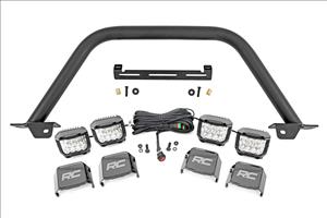 Safari Bar 3 Inch OSRAM (Quad) Wide OE Modular Steel Ford Bronco (21-25) Rough Country