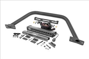 Safari Bar 12 Inch LED Light Bar Black Single Row OE Modular Steel Ford Bronco (21-25) Rough Country