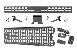 Molle Mounting Panel w/ LED Dome Light Overhead Ford Bronco 4WD (21-25) Rough Country