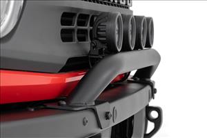 Light Bar Mount 3.5 Inch Round LED (Quad) Black Amber DRL OE Modular Steel Ford Bronco (21-24) Rough Country