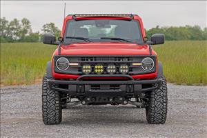 Light Bar Mount 6.5 Inch Round LED (Quad) OE Modular Steel Ford Bronco (21-25) Rough Country