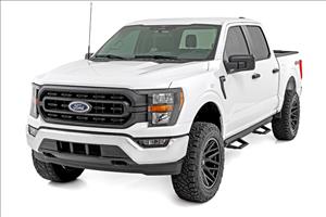 SRL2 Adj Aluminum Step Crew Cab Ford F-150/Lightning/F-250/F-350/Raptor (15-26) Rough Country