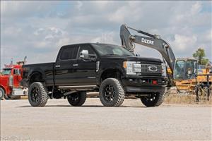 6 Inch Ford 4-Link Suspension Lift Kit 3.5 Inch Axle Diam N3 Shocks 17-19 F-250 4WD Diesel w/o Overloads Rough Country