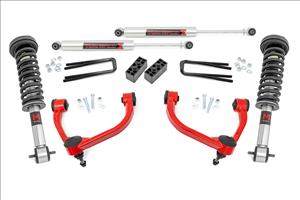 3 Inch Lift Kit M1 Struts Red Ford F-150 4WD (2014-2020) Rough Country