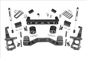 4 Inch Suspension Lift Kit w/V2 Shocks 15-20 F-150 2WD Rough Country