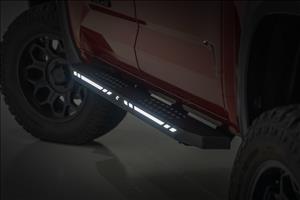 AC2 Running Boards Amber/White CrewMax Toyota Tundra 2WD/4WD (22-26) Rough Country