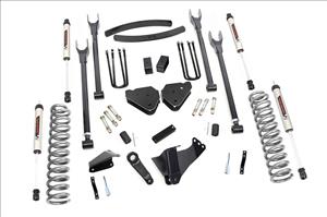 6 Inch Ford 4-Link Suspension Lift Kit w/V2 Shocks 05-07 F-250/350 Diesel Rough Country