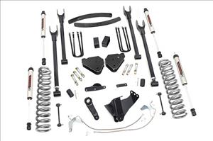 6 Inch Suspension Lift Kit 4-Link w/V2 Shocks 08-10 F-250/350 4WD Diesel Rough Country