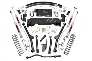 4.5 Inch Jeep Long Arm Suspension Lift System 84-01 XJ Cherokee-2.5L/4.0L/NP242 Rough Country