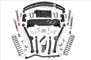 4.5 Inch Lift Kit Long Arm RR Leafs NP242 Jeep Cherokee XJ 4WD (84-01) Rough Country