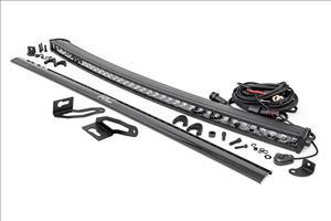 LED Light Kit Roof Mount 40 Inch Black Single Row Jeep Cherokee KL (14-23) Rough Country