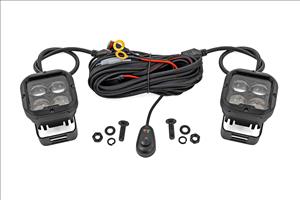 2 Inch SAE Driving Light Pods Pair Rough Country