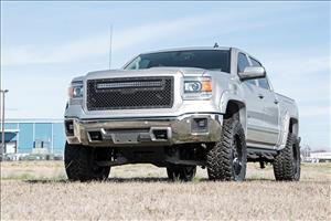 Mesh Grille 30 Inch Dual Row LED Black GMC Sierra 1500 2WD/4WD (2014-2015) Rough Country