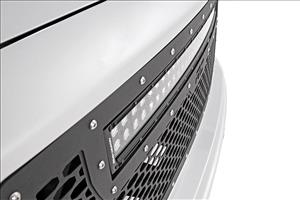 Mesh Grille 30 Inch Dual Row LED Black GMC Sierra 1500 2WD/4WD (2014-2015) Rough Country