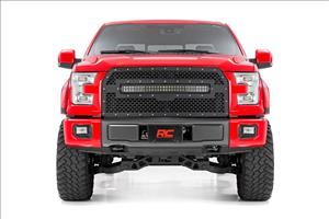 Ford Mesh Grille w/30 Inch Dual Row Black Series LED 15-17 F-150 Rough Country