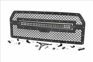 Mesh Grille 30 Inch Dual Row LED Black Ford F-150 2WD/4WD (2015-2017) Rough Country