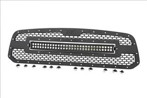 Dodge Mesh Grille w/30 Inch Dual Row Black Series LED 13-18 RAM 1500 Rough Country