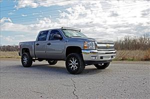 LED Light Mount Upper Windshield 50 Inch Curved Silverado/Sierra 1500/1500 SUV/2500HD/3500HD (07-14) Rough Country