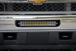 Chevrolet 20 Inch LED Light Bar Hidden Bumper Mounts 11-14 Silverado 2500HD Rough Country