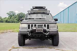 LED Light Mount Upper Windshield 50 Inch Curved Jeep Grand Cherokee ZJ (93-98) Rough Country