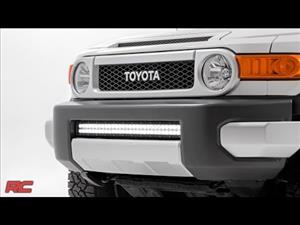 Toyota 30 Inch LED Bumper Kit Black Series w/ Cool White DRL (07-14 FJ Cruiser) Rough Country