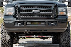 Ford 20 Inch LED Bumper Kit Chrome Series w/White DRL 05-07 F-250/350 Rough Country