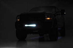 Ford 20 Inch LED Bumper Kit Chrome Series w/White DRL 05-07 F-250/350 Rough Country