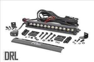 12 Inch Black Series LED Light Bar Single Row Amber DRL Rough Country