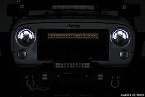 20 Inch Black Series LED Light Bar Single Row Amber DRL Rough Country