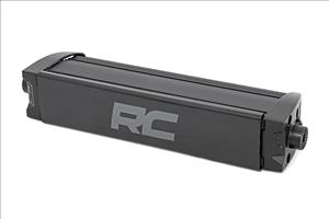 8 Inch Black Series LED Light Bar Single Row Cool White DRL Pair Rough Country