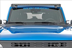 50 Inch Black Series LED Light Bar Single Row Cool White DRL Rough Country
