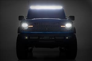 50 Inch Black Series LED Light Bar Single Row Cool White DRL Rough Country