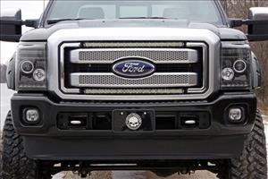 LED Light Kit Grill Mount 30 Inch Black Single Row Ford F-250/F-350 Super Duty (11-16) Rough Country